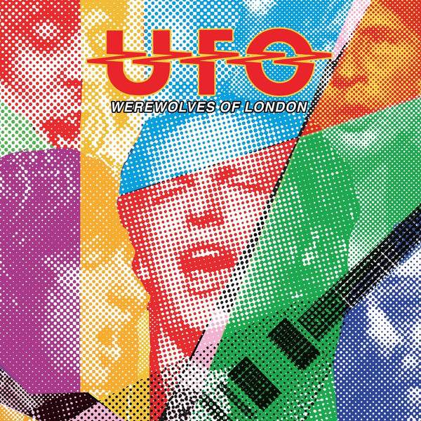 the album cover for UFO - Werewolves Of London - Blue Translucent (Blue)