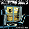 the album cover for The Bouncing Souls - Ten Stories High [Indie Exclusive Limited Edition Yellow, Blue & Black Twist LP]