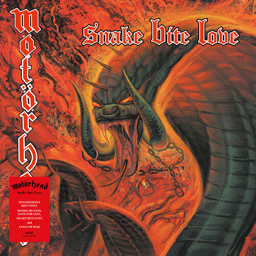 Motorhead - Snake Bite Love (Limited Edition Transparent Red Colored Vinyl) - Pale Blue Dot Records