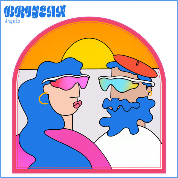 the album cover for Brijean - Angelo EP [Pink & Blue Vinyl]