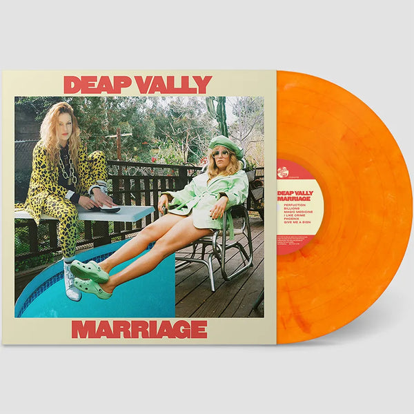 Deap Vally - Marriage [Indie Exclusive Limited Edition Orange Marble LP] - Pale Blue Dot Records