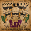 the album cover for ZZ Top - RAW (‘That Little Ol' Band From Texas’ Original Soundtrack) [Indie Exclusive Limited Edition Tangerine LP]