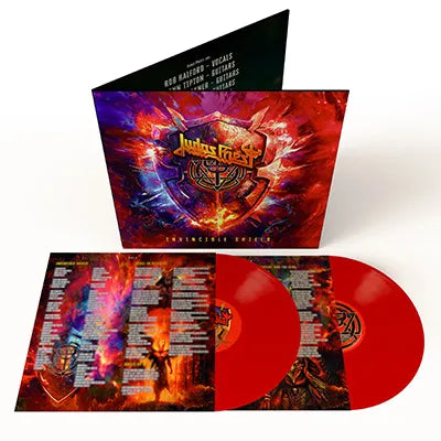 Judas Priest - Invincible Shield [Indie Exclusive Limited Edition Red 2LP] - Pale Blue Dot Records