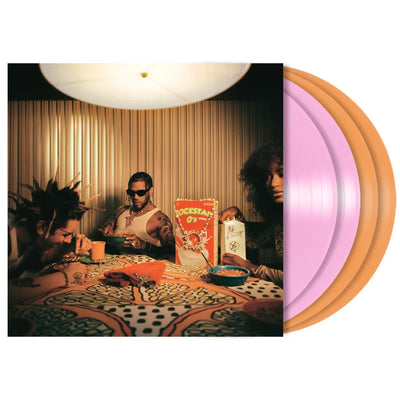 the album cover for Jhayco - Le Clique: Vida Rockstar (X) [Hot Pink/Tangerine 4 LP]
