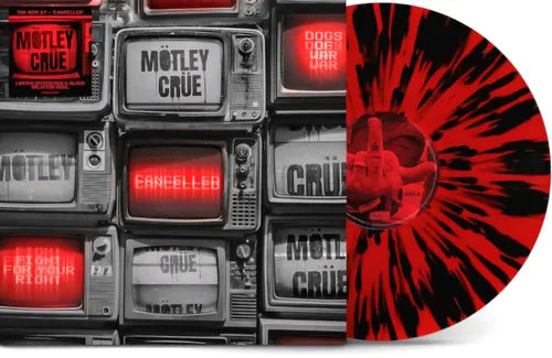 Motley Crue - Cancelled [Red/Black Splatter 12inch EP] - Pale Blue Dot Records