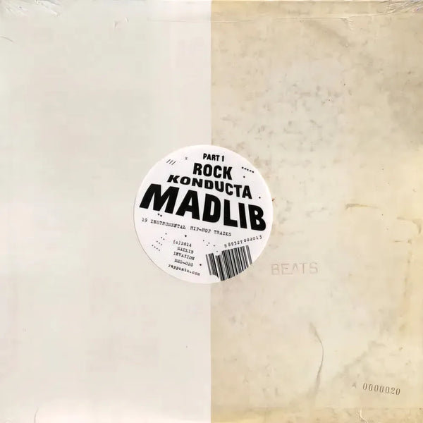 the album cover for Madlib - Rock Konducta Pt. 1 [RSD Essential Indie Colorway Clear LP]