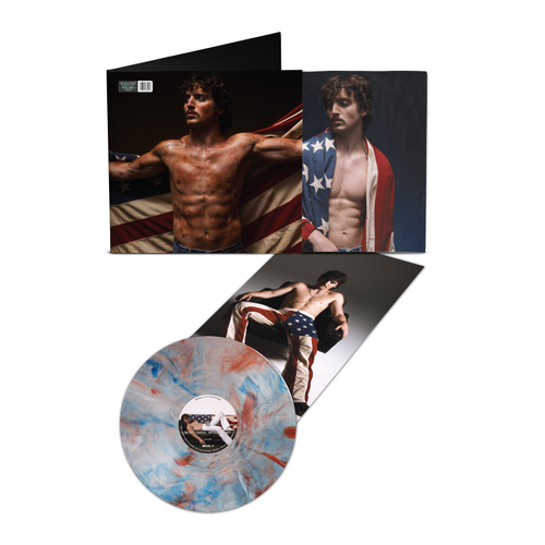 Benson Boone - American Heart (Red, White, and Blue Marble Colored Vinyl) - Pale Blue Dot Records