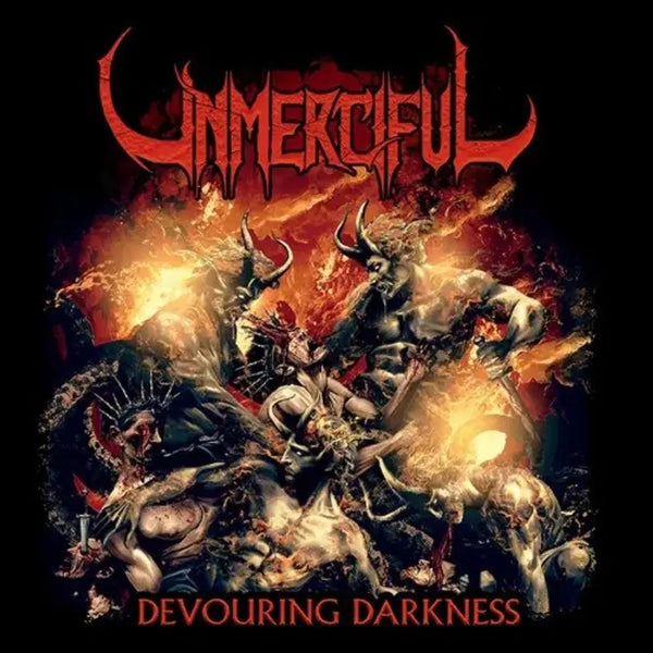 the album cover for Unmerciful - Devouring Darkness