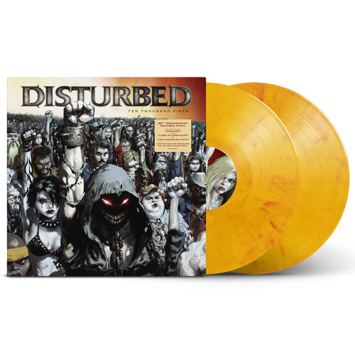 Disturbed - Ten Thousand Fists (20th Anniversary) - [Yellow Flame 2LP] - Pale Blue Dot Records