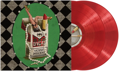 the album cover for Luvcat - Vicious Delicious [Indie Exclusive transparent red 2LP]