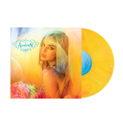 Addison Rae - Addison (Limited Edition Yellow Marble Colored Vinyl) - Pale Blue Dot Records
