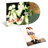 the album cover for T.A.T.U. - 200 Km/H In The Wrong Lane [Green/Gold Nugget Split Splatter]