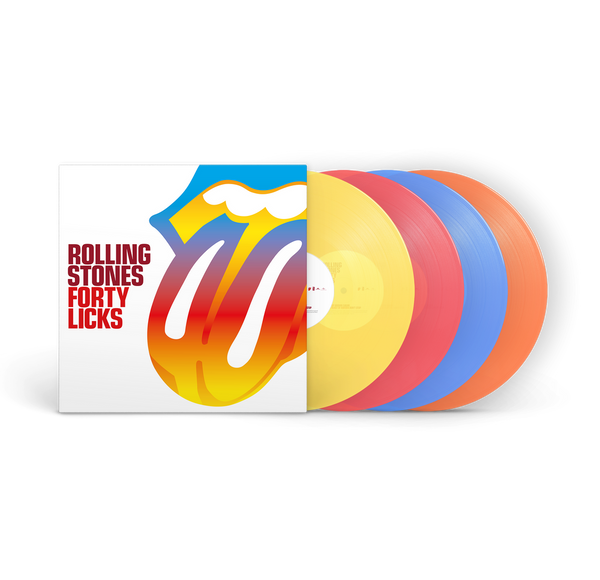 the album cover for The Rolling Stones - Forty Licks 4LP [180g Transparent Multicolor]