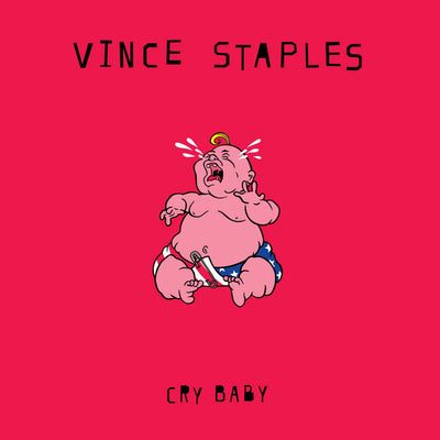 the album cover for Vince Staples - Cry Baby [Baby Pink]