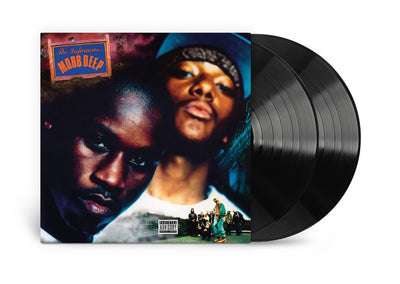the album cover for Mobb Deep - The Infamous