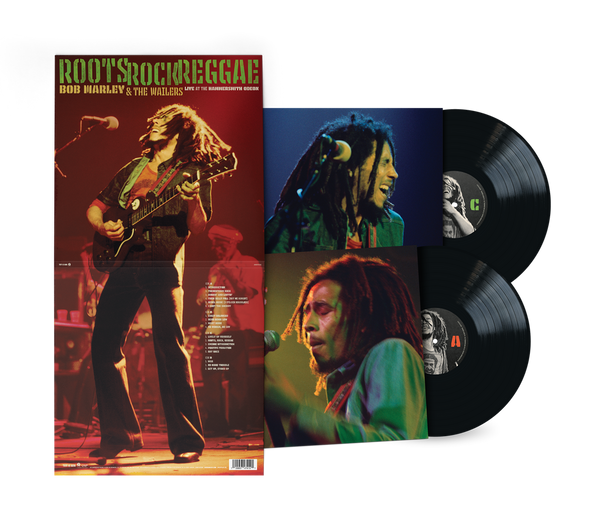 the album cover for Marley, Bob & the Wailers - Roots Rock Reggae: Live At The Hammersmith Odeon