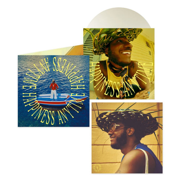 the album cover for Leon Bridges - Happiness Anytime [White Sand]