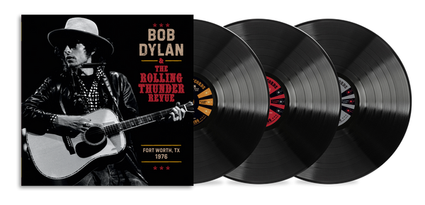 the album cover for Bob Dylan - The Rolling Thunder Revue 1976 (Fort Worth Texas, May 16th) [3 LP]