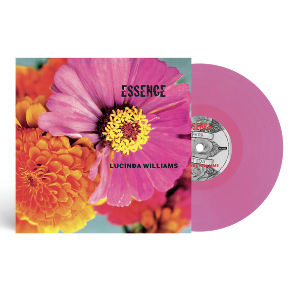 the album cover for Lucinda Williams - Essence - 25th Anniversary [Pink]