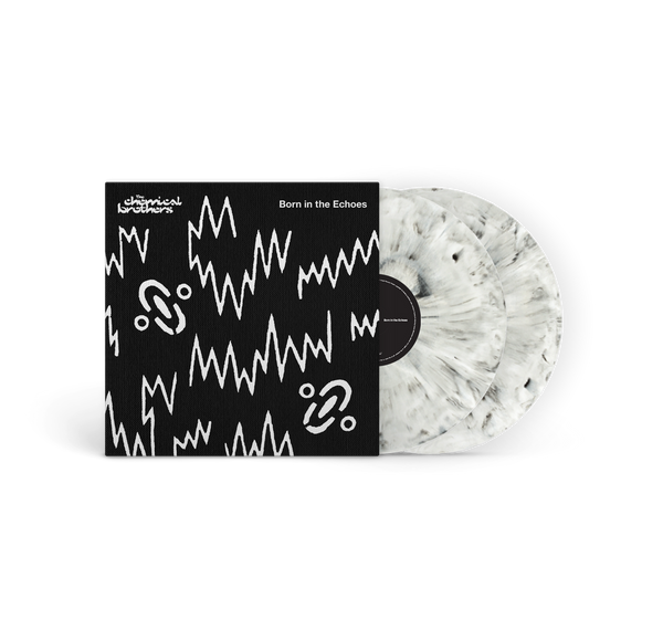 the album cover for The Chemical Brothers - Born In The Echoes - [180g White Marble 2 LP]