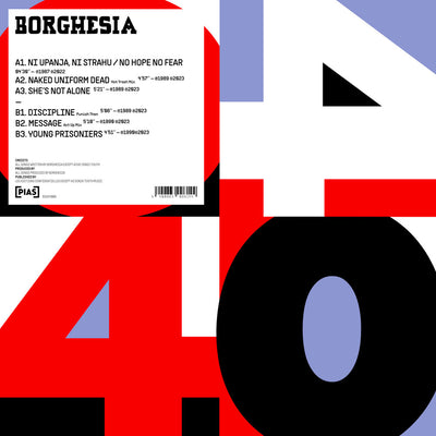 the album cover for Borghesia - - Pias 40