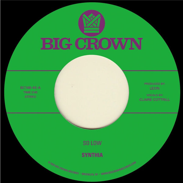 the album cover for Synthia - So Low B/W You & I