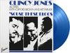 the album cover for Quincy Jones All Stars - Scuse These Bloos (Blue) [Colored Vinyl] [180 Gram]