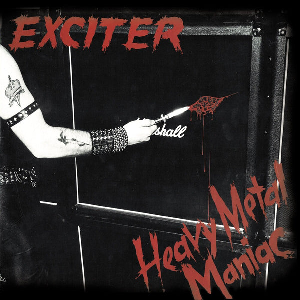 the album cover for Exciter - Heavy Metal Maniac (Aniv)