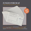 the album cover for Junges Forum 65: Unreleased Tracks From / Various - Junges Forum 65: Unreleased Tracks From / Various