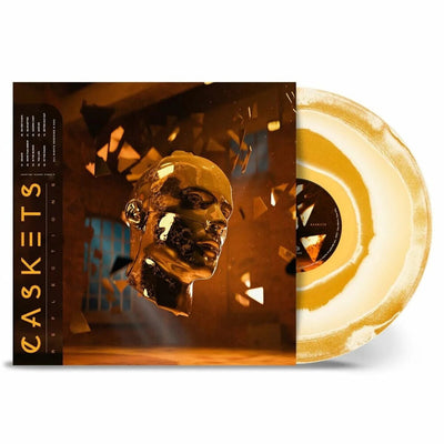 the album cover for Caskets - Reflections [Import Corona Orange & White LP]