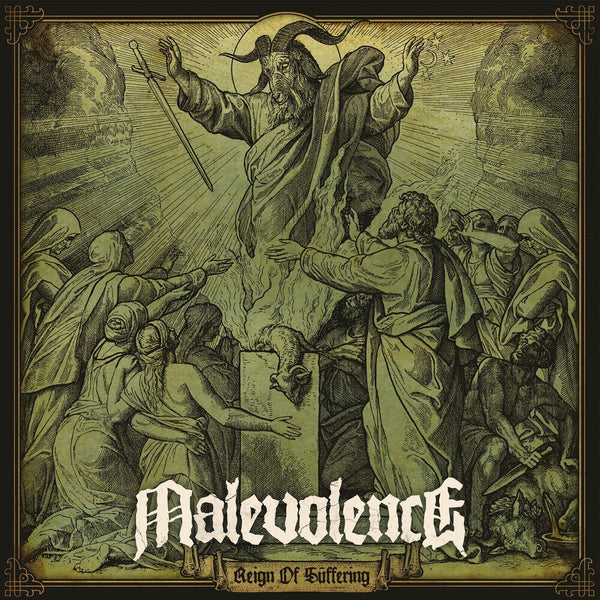 the album cover for Malevolence - Reign Of Suffering [Clear Vinyl] (Grn) [Limited Edition] (Ger)