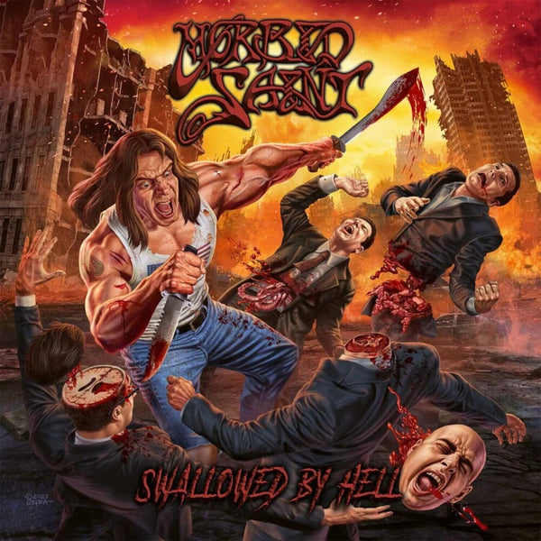 the album cover for Morbid Saint - Swallowed By Hell