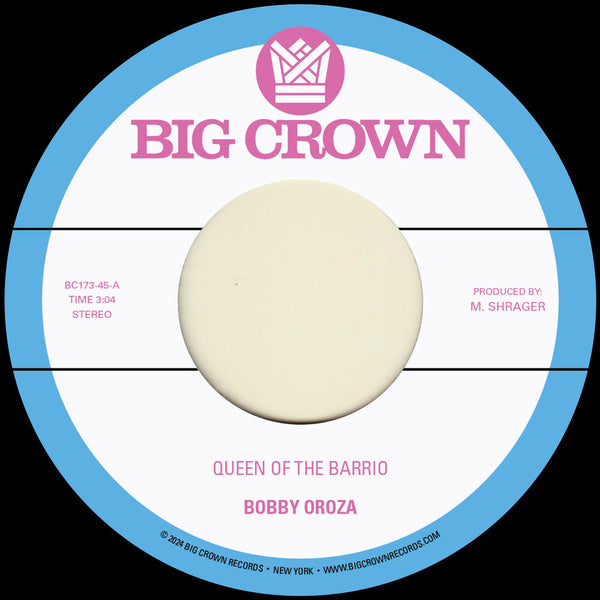 the album cover for Bobby Oroza - Queen Of The Barrio B/W Goddess