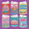 the album cover for Pearl & The Oysters - Canned Music - Blue (Blue) [Colored Vinyl]