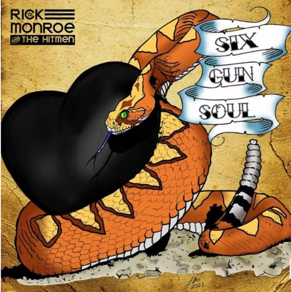 the album cover for Rick Monroe  & The Hitmen - Six Gun Soul