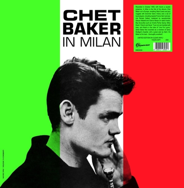 the album cover for Chet Baker - In Milan [Colored Vinyl] [Clear Vinyl]