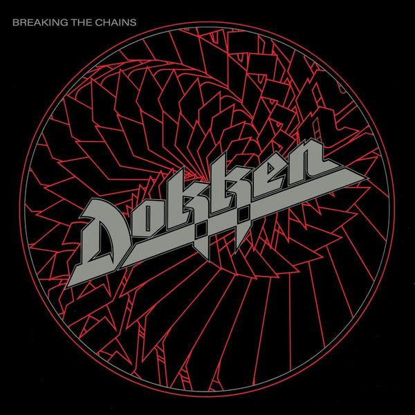 the album cover for Dokken - Breaking The Chains [Clear Vinyl] (Gol) [Limited Edition] [180 Gram]