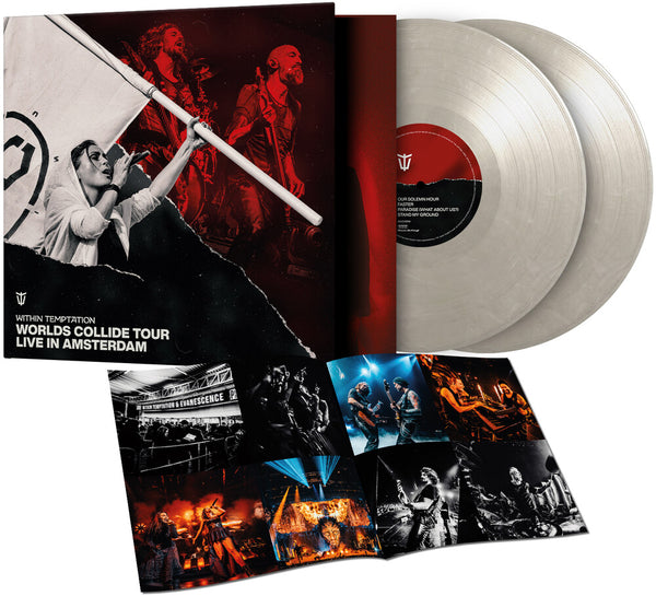 the album cover for Within Temptation - Worlds Collide Tour Live In Amsterdam - White