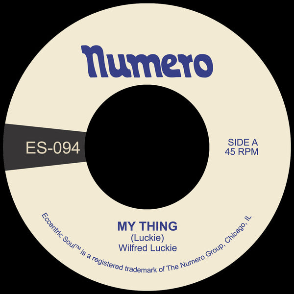 the album cover for Wilfred Luckie - My Thing / Wait For Me [Colored Vinyl]