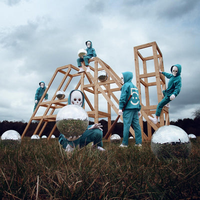 the album cover for AWOLNATION - The Phantom Five [Indie Exclusive Translucent Light Blue LP]