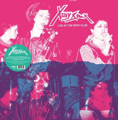 the album cover for X-Ray Spex - Live At The Roxy Club