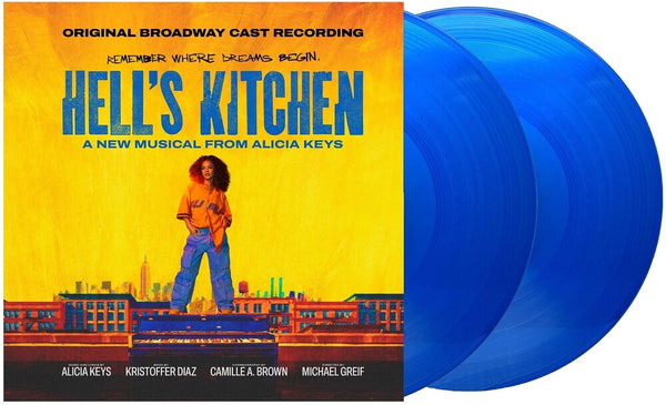 the album cover for Alicia Keys  / Bean,Shoshana / Moon,Maleah Joi - Hell's Kitchen - Original Broadway Cast Recording [2LP Transparent Blue]