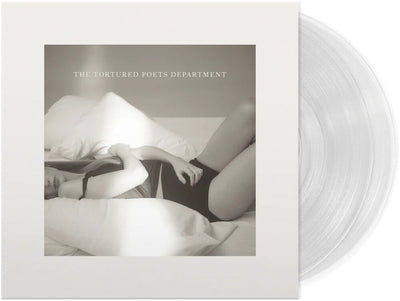 the album cover for Taylor Swift - Tortured Poets Department [Clear Vinyl] [Limited Edition] (Can)
