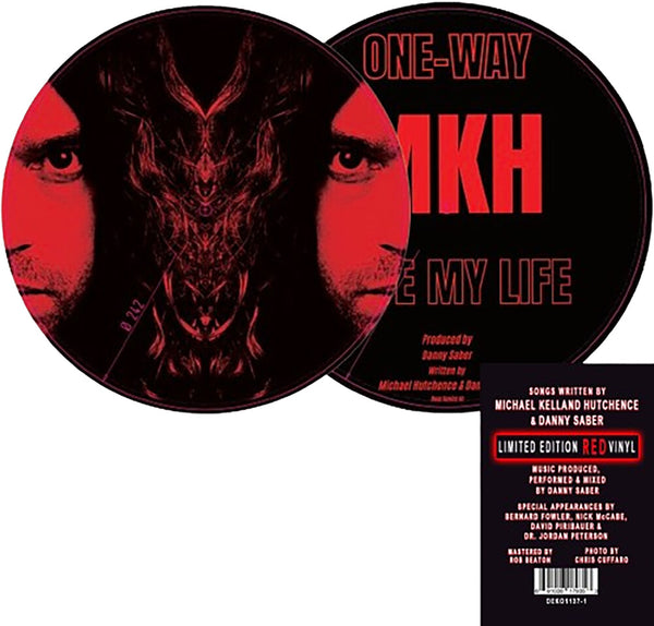 the album cover for Michael Hutchence - One Way / Save My Life (10in)