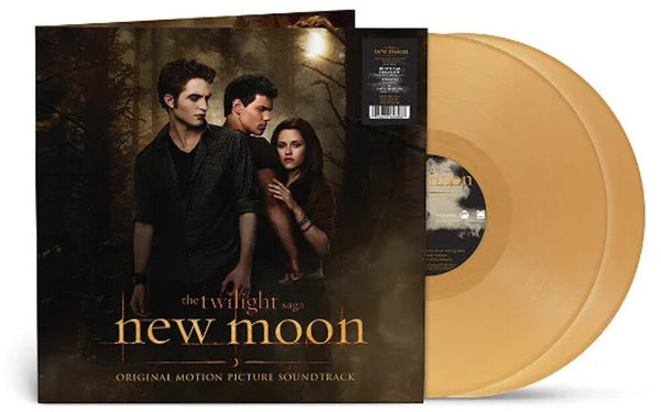 the album cover for Twilight Saga: New Moon - O.S.T. - Twilight Saga: New Moon (Original Soundtrack) - Limited 140-Gram Gold Colored Vinyl