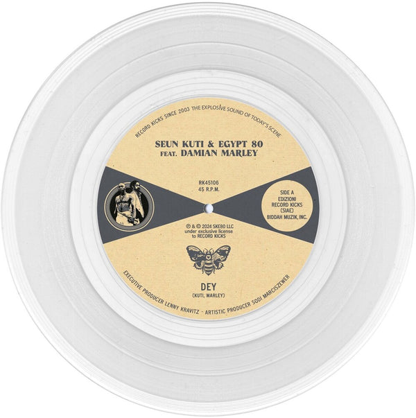 the album cover for Seun Kuti  / Egypt 80 / Marley,Damian - Dey / Dey [Colored Vinyl]