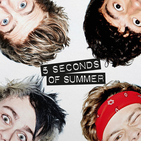 the album cover for 5 Seconds Of Summer - 5 Seconds of Summer (10th Anniversary) [Red LP]