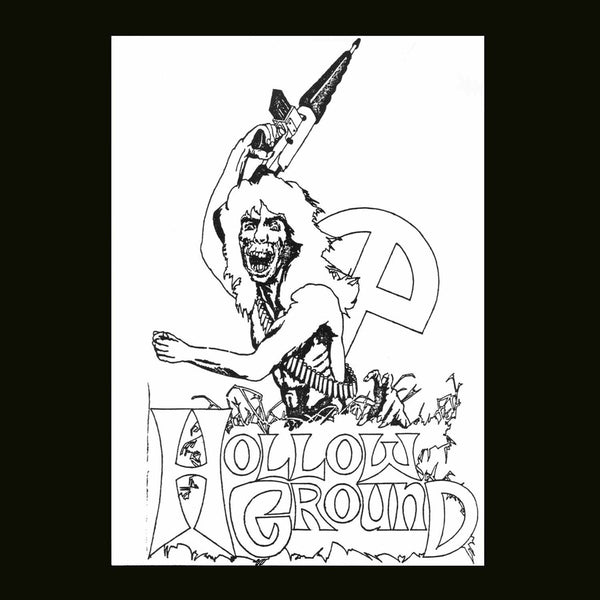 the album cover for Hollow Ground - Warlord