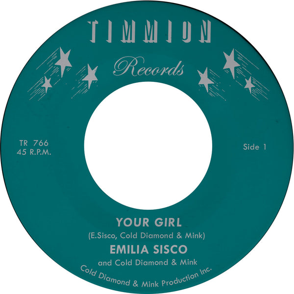 the album cover for Emilia Sisco  / Cold Diamond & Mink - Your Girl [Colored Vinyl]