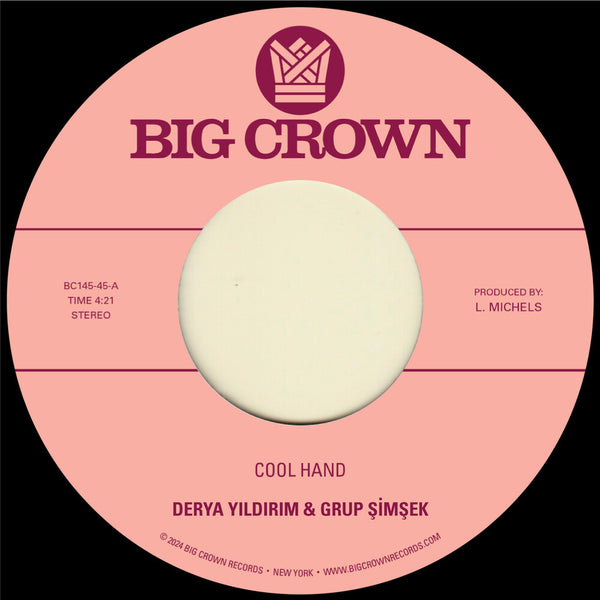 the album cover for Derya Yildirim - Cool Hand B/W Yakamoz
